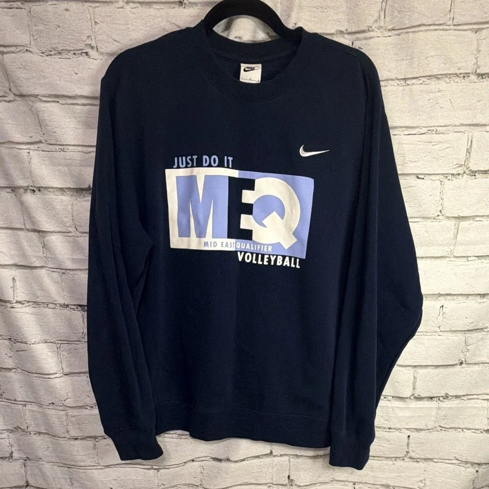 Nike Volleyball Pullover MEQ Mid East Size Large Great Condition